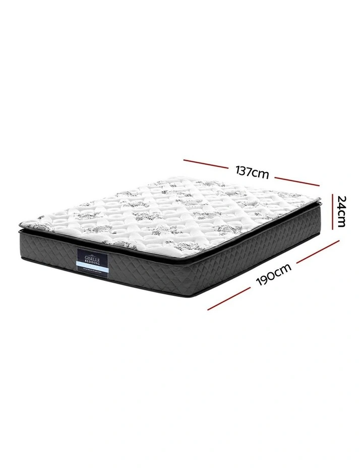 Mattress Pillow Top Double 24cm in White image 7