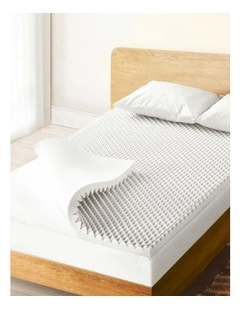 Memory Foam Single Mattress Topper 5cm in White