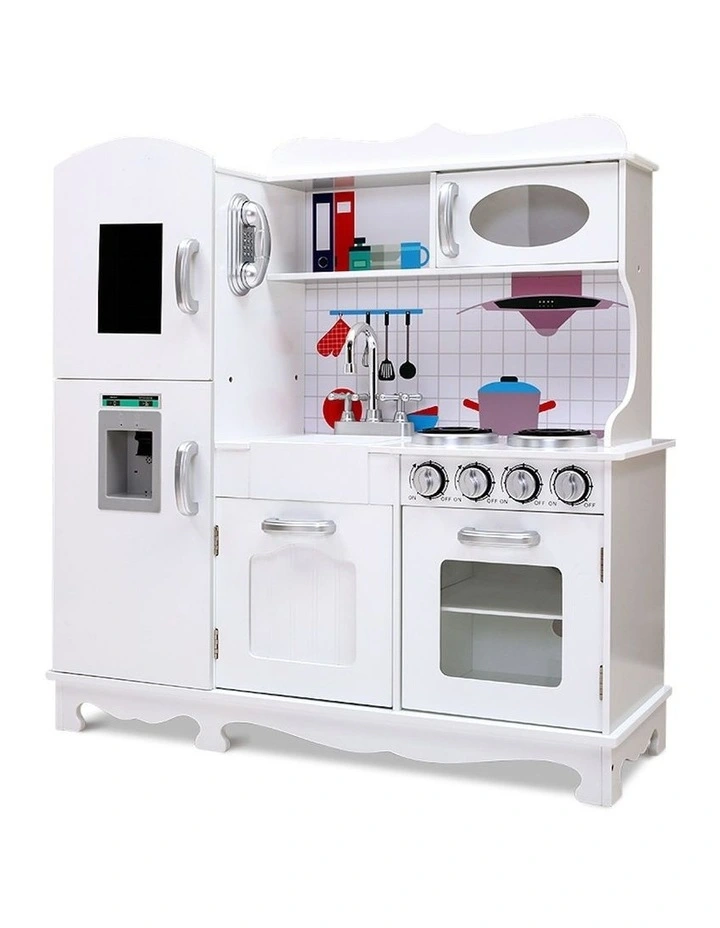 Classic-Styled Fully Equipped Kitchen Set in White image 1