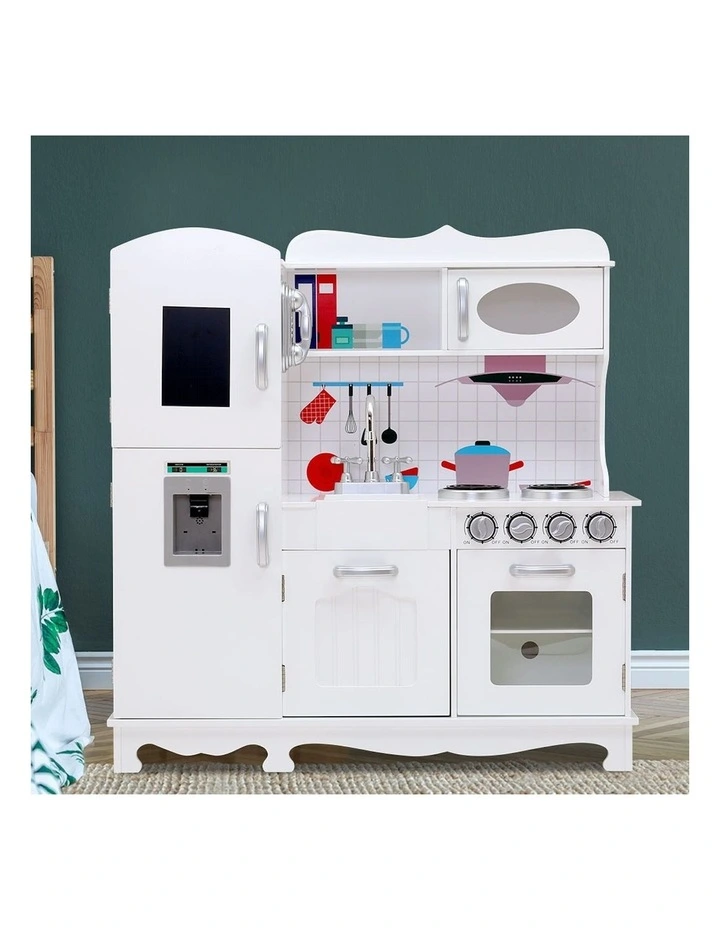 Classic-Styled Fully Equipped Kitchen Set in White image 2