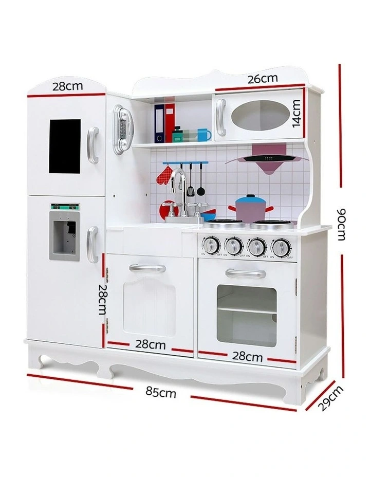 Classic-Styled Fully Equipped Kitchen Set in White image 3