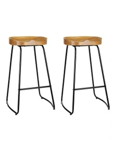 Wooden Kitchen Bar Stools in Natural