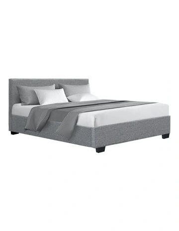 Nino Gas Lift Double Bed Frame in Grey