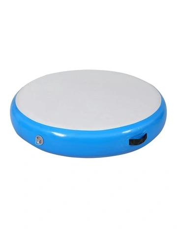 Air Track Spot Inflatable Gymnastics Mat Round 1m in Blue