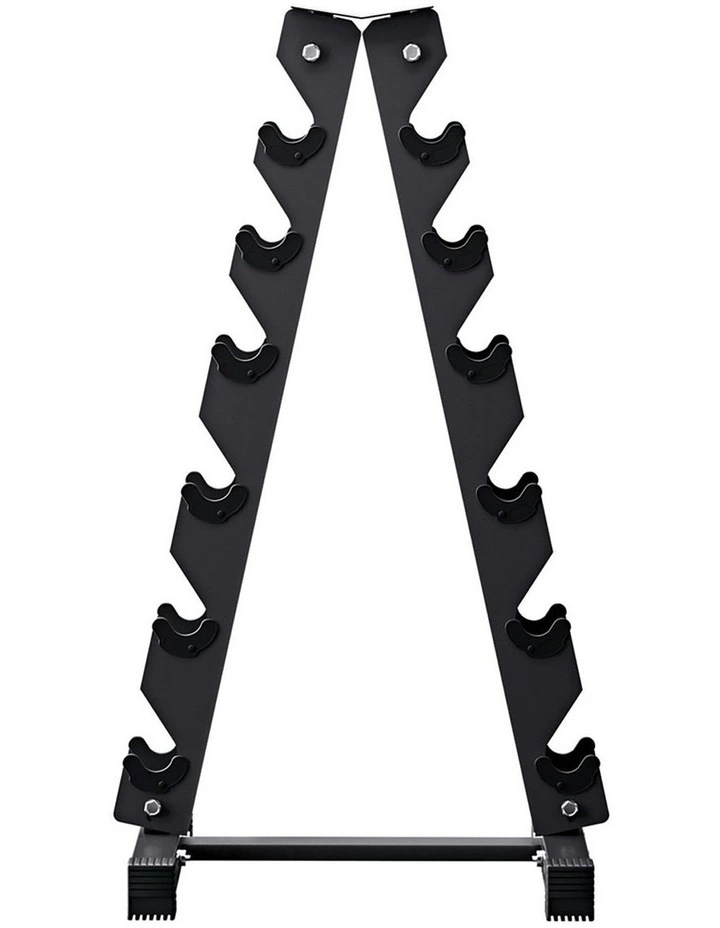 Dumbbells Rack 6 Tier Dumbbell Stand Home Gym Storage 200kg Capacity in Black. image 2