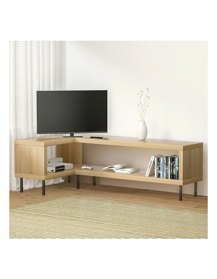 Artiss Entertainment Unit Corner TV Storage Shelf Bevis MYER