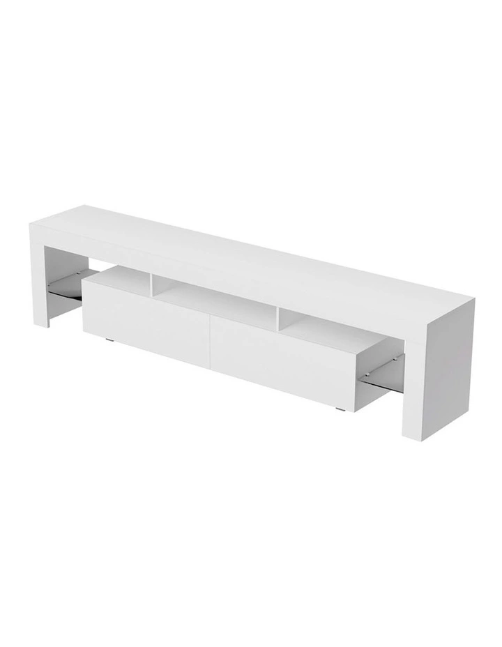 Artiss TV Entertainment Unit Stand RGB LED 200cm In White MYER