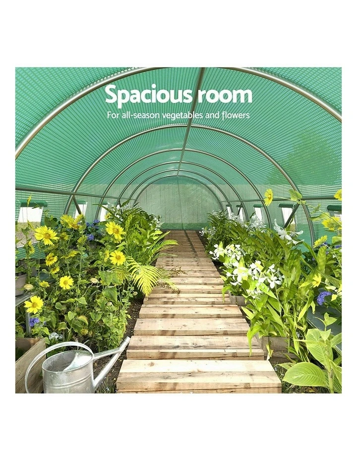 Greenhouse 9x3x2M Walk in Green House Tunnel Plant Garden Shed Dome image 5