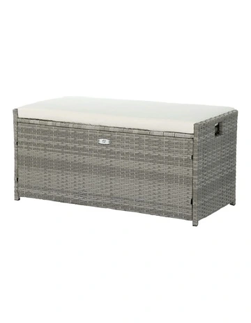 Outdoor Storage Bench Box in Grey