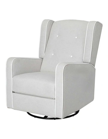 Artiss Recliner Armchair 360 Swivel Grey Fabric