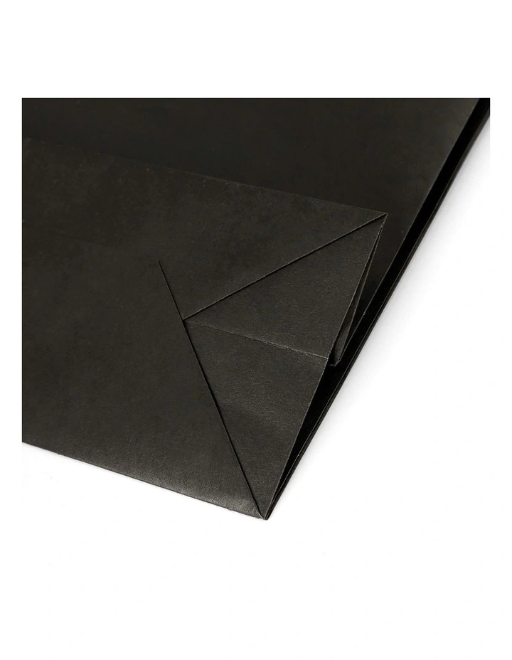 Reusable Fabric Handle Bulk Paper Bags Pack 50 Pieces in Black image 5