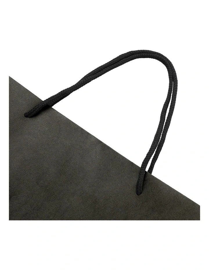 Reusable Fabric Handle Bulk Paper Bags Pack 50 Pieces in Black image 6