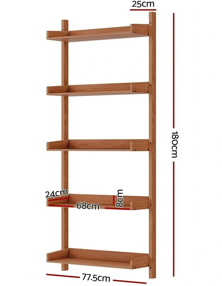 Industrial Iron Gas Pipe And Scaffold Board Shelving Unit For Any