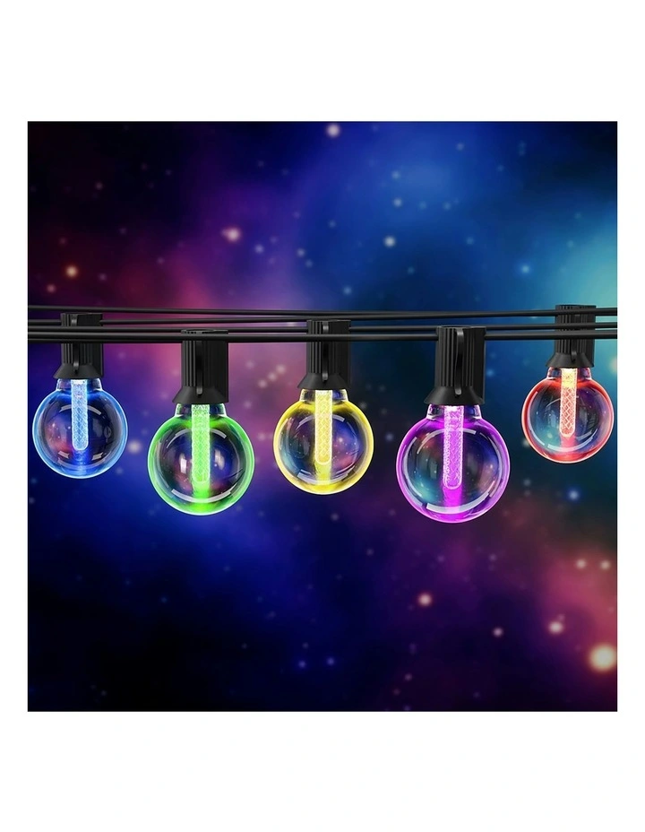 Gardeon Outdoor RGB LED String Smart Festoon Waterproof Lights MYER