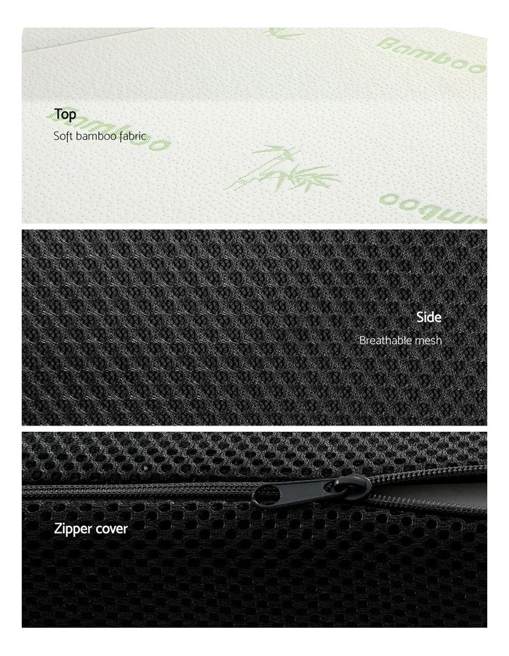 Bamboo Folding Foam Mattress Queen in Multi image 4