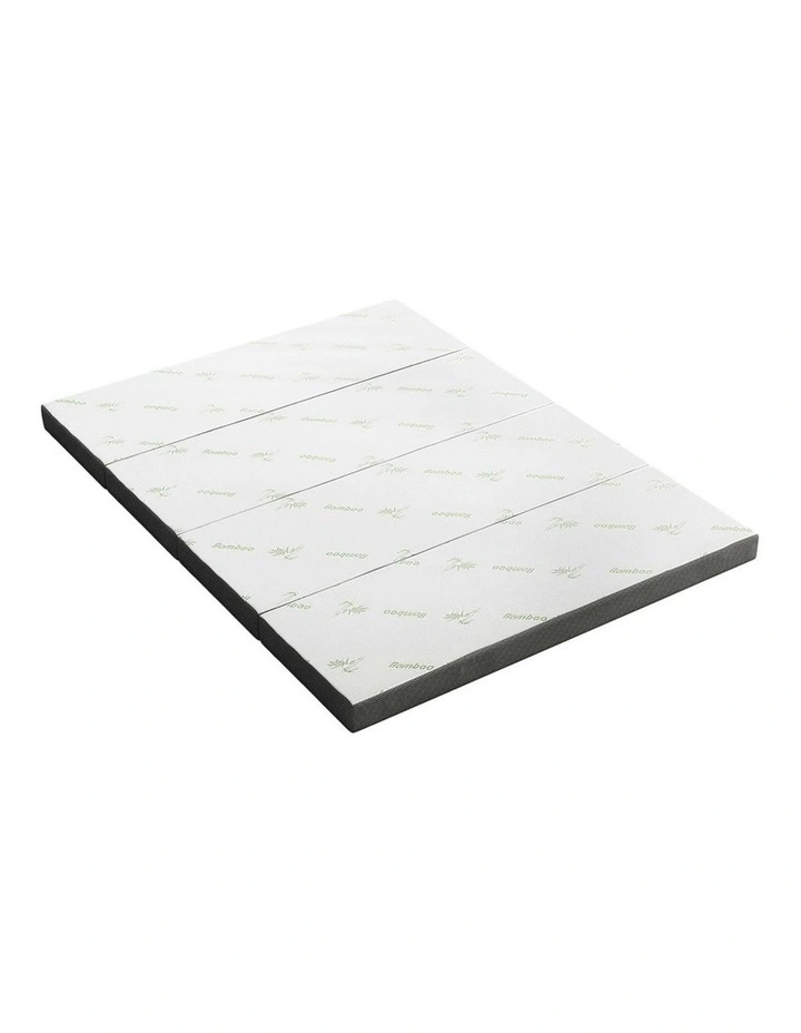 Bamboo Folding Foam Mattress Queen in Multi image 5