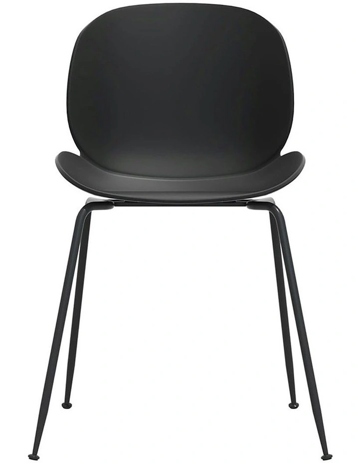 4PC Outdoor Dining Chairs Lounge Chair Patio Garden Furniture in Black image 2