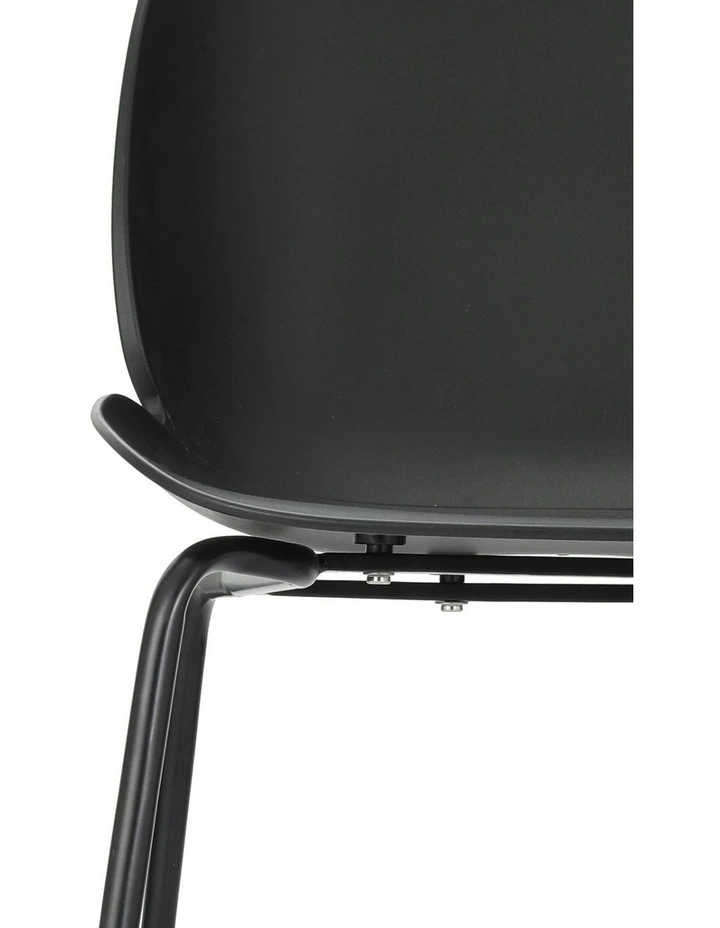 4PC Outdoor Dining Chairs Lounge Chair Patio Garden Furniture in Black image 5
