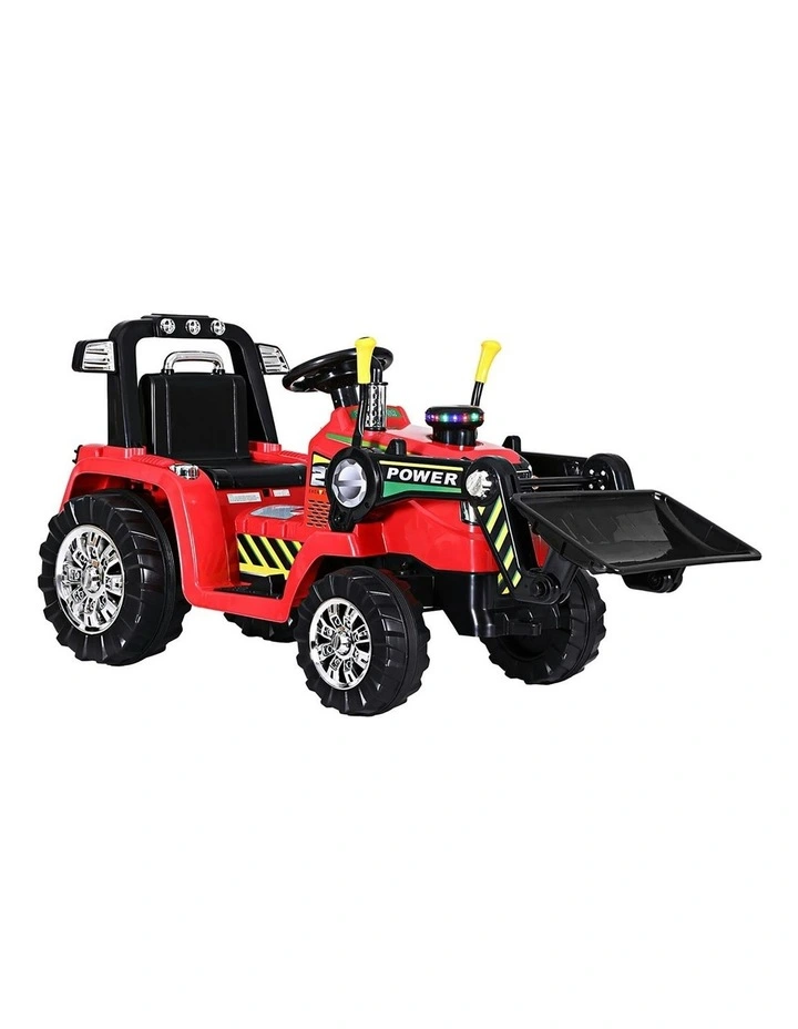 Electric Ride On Car Bulldozer Digger Loader Remote 6V in Red image 6
