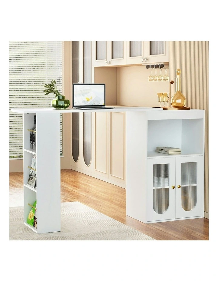 Lexli Bar Table in White image 3