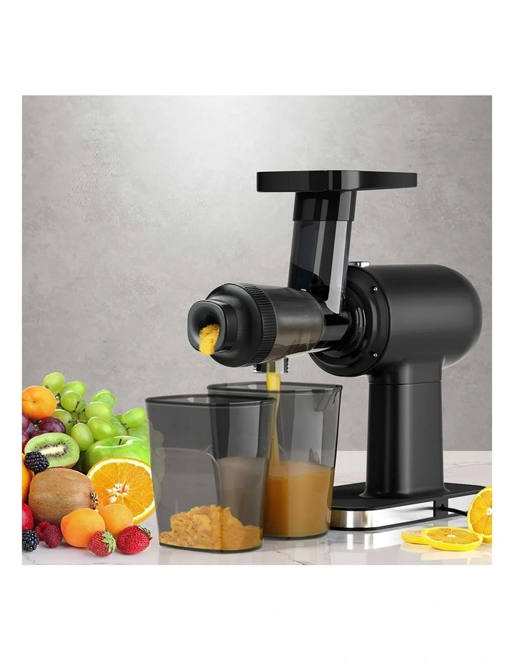 Devanti Cold Press Slow Juicer Fruit Juice Extractor 160W In Black MYER