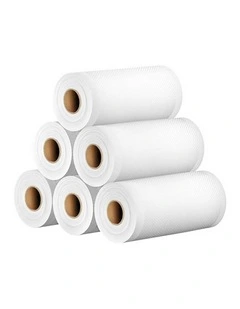 Food Vacuum Sealer Bags 6 Rolls Heat Sealing Bag Pack 15cmx6m