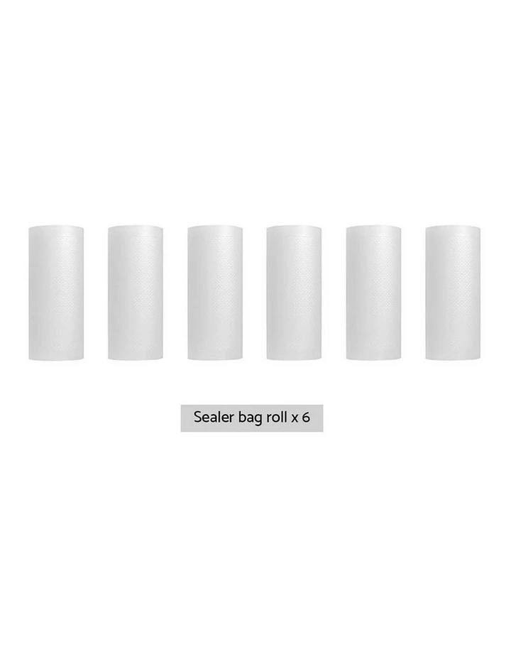 Food Vacuum Sealer Bags 6 Rolls Heat Sealing Bag Pack 15cmx6m image 2