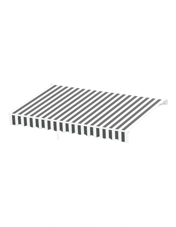 Retractable Awning 4Mx3M in Grey White image 1