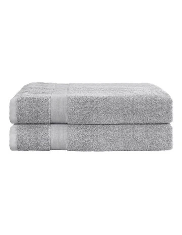 Cotton Extra Large Towel Set 2 Pack in Grey
