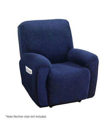 Recliner Chair Covers 1 Seater in Navy