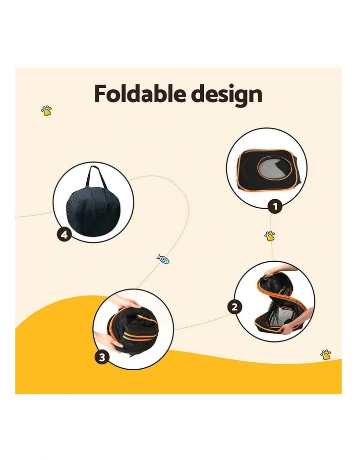Playpen Cat House 6 in 1 Tent in Black image 6