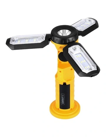 Giantz LED Work Light Torch USB Camping Workshop Foldable Flashlight Battery