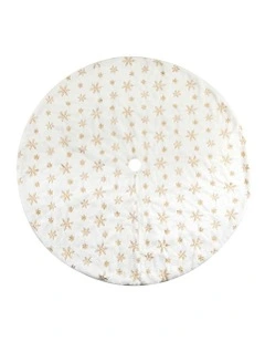 Christmas Tree Skirt 120cm in White
