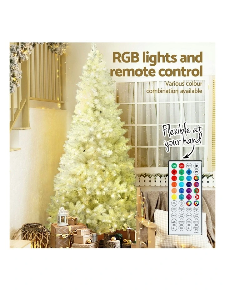 Christmas Tree 2.1m 1310 Tips in White image 6