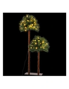2 in 1 LED Christmas Tree 1.5+ 1m Palm Tree Party Decorations