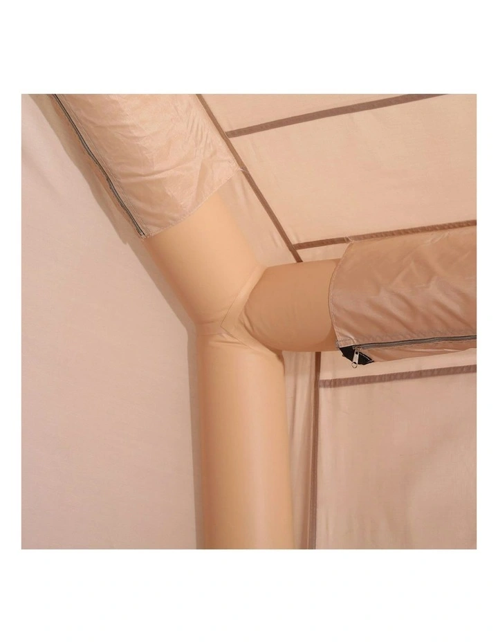 Camping Tent Inflatable Beach Tent 6 Person 300cm in Brown image 7