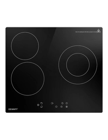 Kitchen Hob Electric Ceramic Cooktop 60cm 5200Win Black