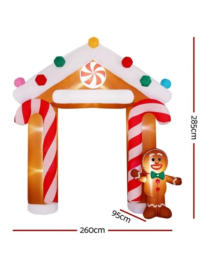 Christmas Inflatable Archwary Ginger 2.8m in Multi image 3