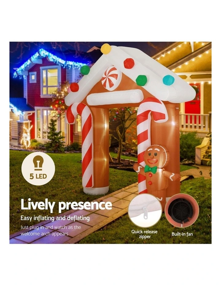 Christmas Inflatable Archwary Ginger 2.8m in Multi image 4