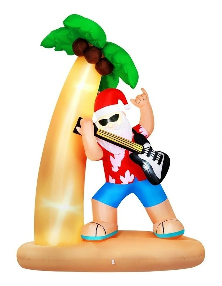 Christmas Inflatable Santa Guitar LED 2.1M image 4