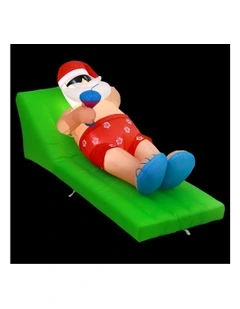 Christmas Inflatable Santa Bench 1.8M LED