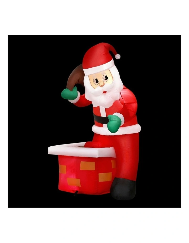 Christmas Inflatable Santa Illuminated Decorations image 1