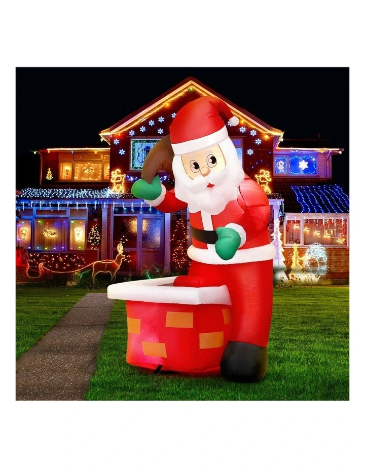 Christmas Inflatable Santa Illuminated Decorations image 2