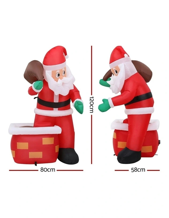 Christmas Inflatable Santa Illuminated Decorations image 3