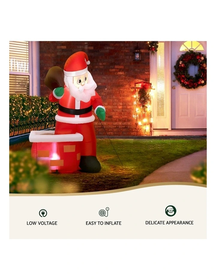 Christmas Inflatable Santa Illuminated Decorations image 5
