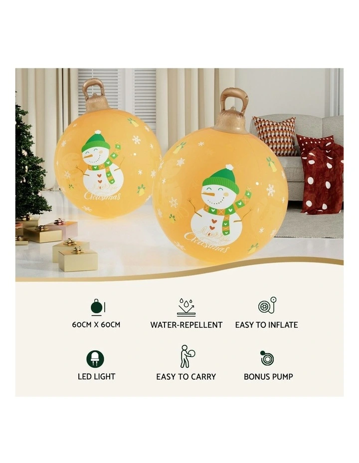 Jingle Jollys Christmas Inflatable Ball Led 60cm image 5