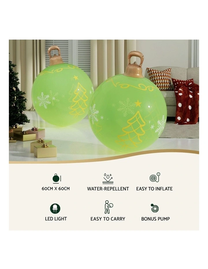 Jingle Jollys Christmas Inflatable Ball Led 60cm image 5