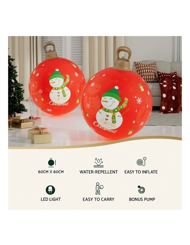 Jingle Jollys Christmas Inflatable Ball Led 60cm image 5