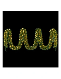 Christmas Garland LED 1400 Tips 20M in Green