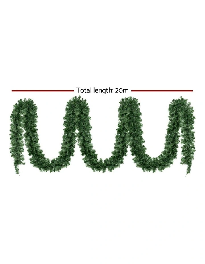 Christmas Garland LED 1400 Tips 20M in Green image 3